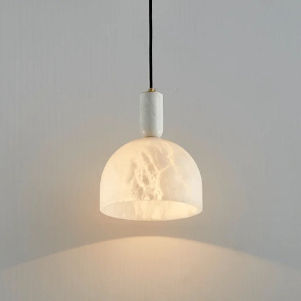 Suspension élégante en albâtre avec base en cuivre pour intérieur — LZ4X9Q2