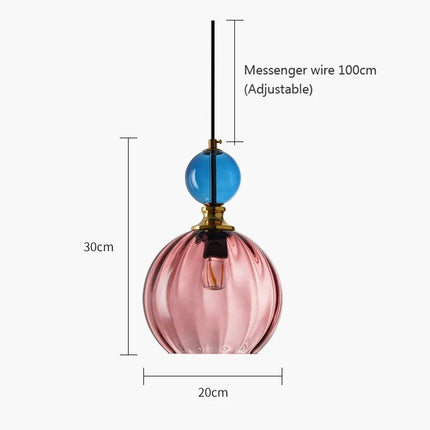 Suspension luminaire en verre forme bonbon pour décoration maison — LZ4X9T2