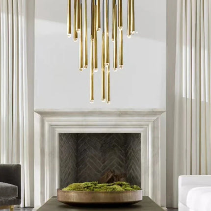 Suspension vintage en cristal et fer style américain pour intérieur — LZ4X9M
