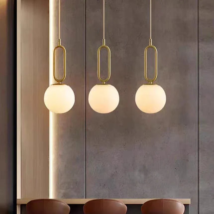 Suspension LED réglable en laiton et marbre naturel — LZ4X9T2