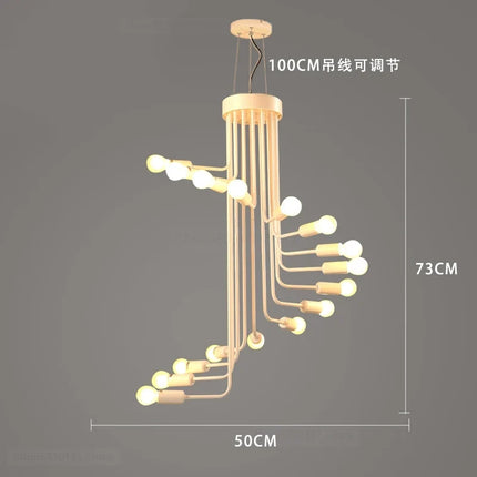 Lustre LED nordique pour loft et restaurant — LZ4X9T1