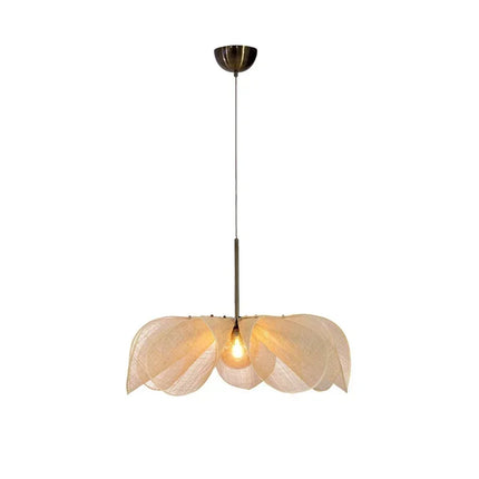 Suspension en tissu Wabi Sabi forme fleur pour salon et salle à manger — LZ4X9T