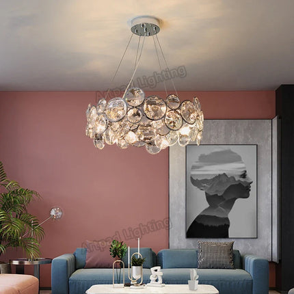 Lustre moderne en cristal pour décoration intérieure romantique — LZ4X9P2