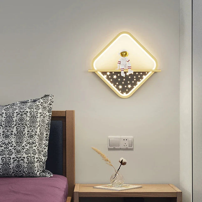 Lampe de chevet design astronaute lune minimaliste moderne — LZ4XJ9