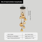 Dia60cm Ambre 8lumière / Sans ampoule