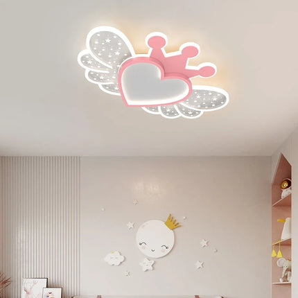 Lustre LED ultra lumineux style nordique avec décoration cœur — LZ4X9P2