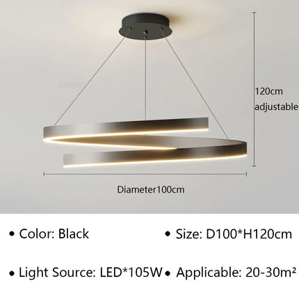 Lustre LED moderne pour décoration intérieure lumineuse — LZ4N7Q2
