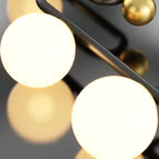 4 verre blanc / Badie d'or / Lumière modifiable