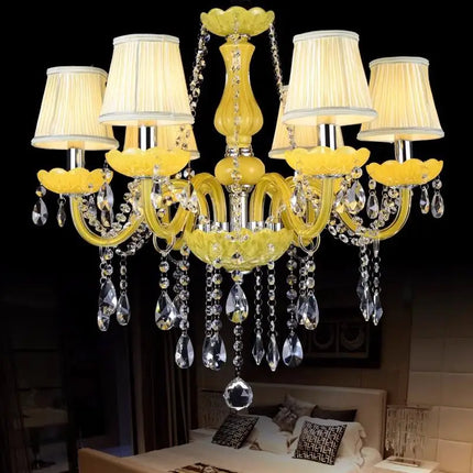 Lustre en cristal fantaisie pour mariage moderne et élégant — LZ4X9J