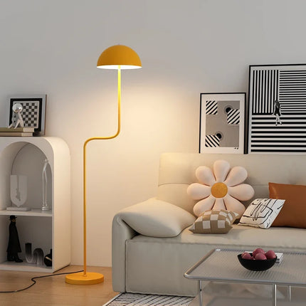 Lampadaire nordique en verre avec abat-jour pour intérieur — LZ4X9B