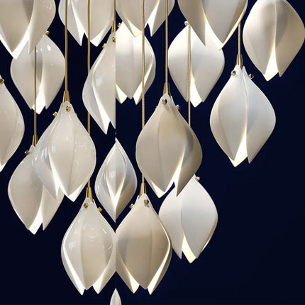 Suspension design nordique en céramique motif fleur pour intérieur — LZ4X9P