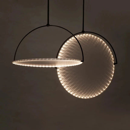 Lustre suspension nordique en fer noir pour intérieur — LZ4X9J