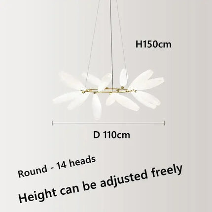 Lustre suspension en verre style nordique pour intérieur — LZ4X9T2