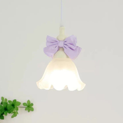 Suspension en verre à nœud pour chambre d’enfant au style romantique et moderne — LZ4X9T2