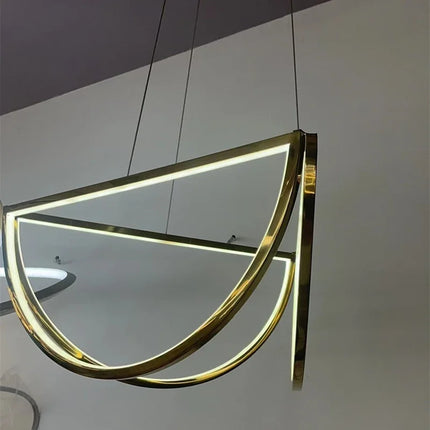 Lustre suspension nordique en acier inoxydable pour intérieur moderne — LZ4X9P