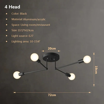 Plafonnier moderne multi-lampes pour intérieur — LZ4X9Q2