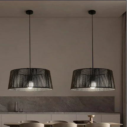 suspension art déco moderne créative en corde pour intérieur