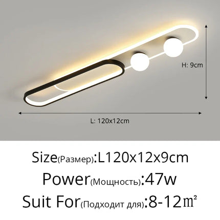 Plafonnier LED moderne pour hall, foyer et maison — LZ4T9XQ