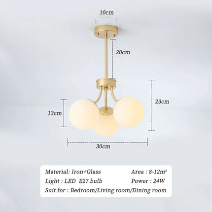 Lustre suspension LED style nordique pour intérieur — LZ4X9Q2