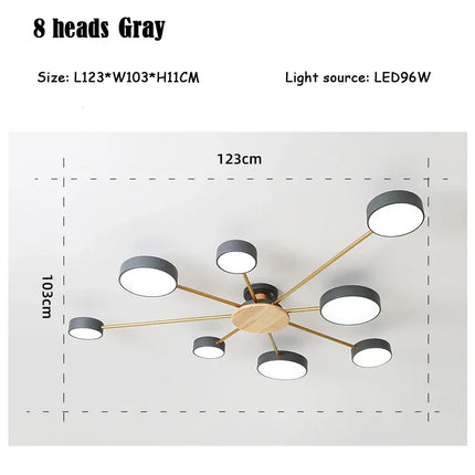 Plafonnier LED moderne et créatif pour décoration intérieure — LZ4F9X2