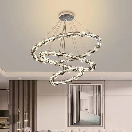Lustre suspension en cristal pour ambiance élégante et minimaliste — LZ4Q7M2
