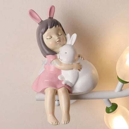 Applique murale rechargeable en résine décorative pour chambre d’enfant — LZ4X9T1