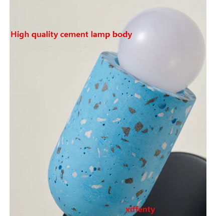 Applique murale japonaise à double tête LED en ciment — LZ4X9P2