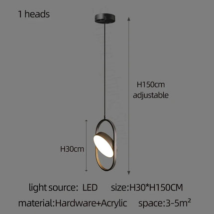 Suspension luminaire en anneau ovale design — LZ4P9XQ