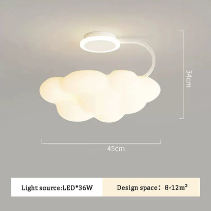 Lustre romantique nuages pour chambre enfant style nordique — LZ4X9J
