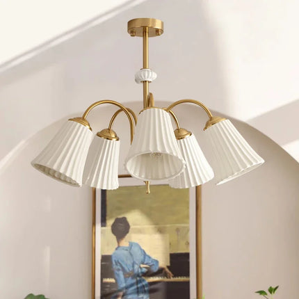 Lustre en céramique au style nordique moderne pour intérieur élégant — LZ4X9P