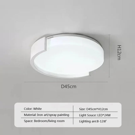 Plafonnier Led nordique lustres ronds pour chambre à manger salon balcon allée couloir entrée lumières Lustre Simple
