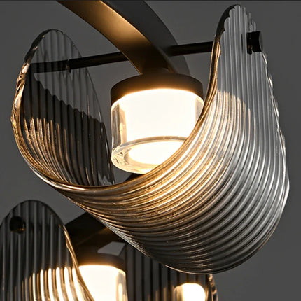 Suspension LED au design enroulé contemporain — LZ4X9P
