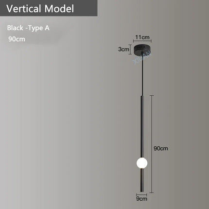 Suspension horizontale moderne pour éclairage de salle à manger — LZ4X9P