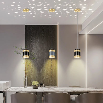 Suspension moderne avec projection d'étoiles pour intérieur — LZ4X9P2