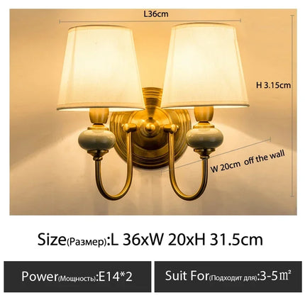 Applique murale LED au style européen simple pour hôtel et villa — LZ4XJ9