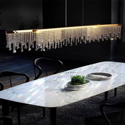 Lustre moderne en cristal pour décoration intérieure élégante — LZ4X9P2