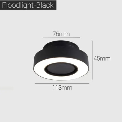 Plafonnier spot LED anti-éblouissement à anneau pliable monté sur surface — LZ4XJ9