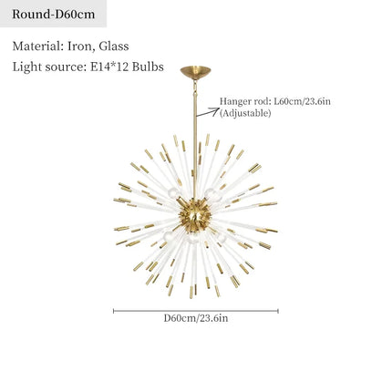 Suspension postmoderne motif pissenlit pour décoration intérieure élégante — LZ4X9D2