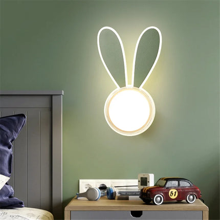 Applique murale acrylique enfant motif dauphin et lapin — LZ4X9Q2