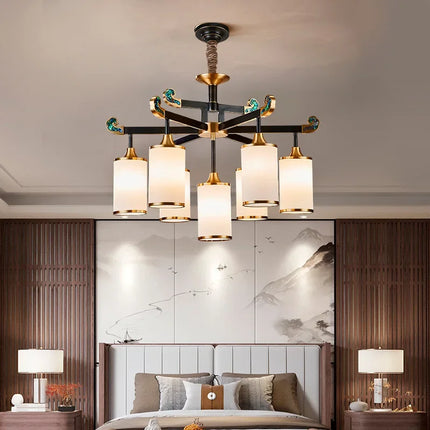 Lustre en cuivre au design luxueux pour intérieur moderne — LZ4X9P2
