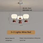 6 lumières Rouge / Lumière chaude