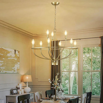 Lustre suspension multi-têtes style industriel et loft en fer — LZ4X9M