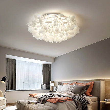 Plafonnier LED dimmable en forme de fleur avec télécommande en PVC — LZ4X7Q9