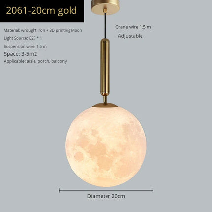 Suspension design moderne en forme de lune — LZ7XQ2
