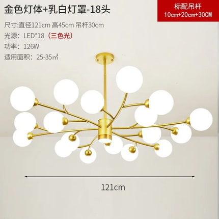 Lustre suspension LED en verre pour cuisine décorative — LZ4P9XJ