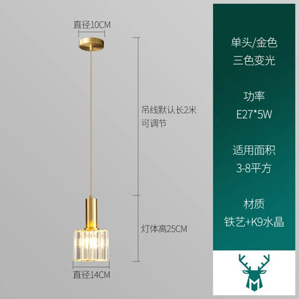 Lustre en cristal moderne pour éclairage intérieur de luxe — LZ4X9P