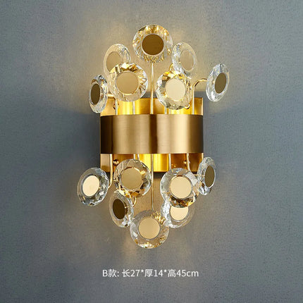 Applique murale élégante en cristal pour décoration intérieure — LZ4X9T