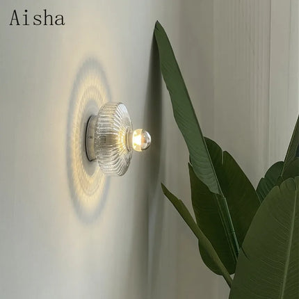 Applique murale LED en verre au design minimaliste pour intérieur moderne — LZ4X9T