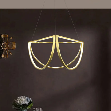 Lustre LED géométrique postmoderne à intensité variable — LZ4X9T2