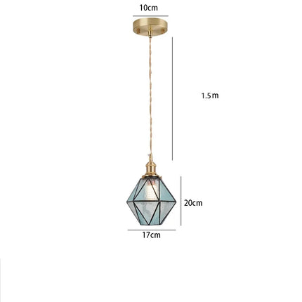 Suspension en verre teinté au style nordique pour éclairage industriel — LZ4X9M